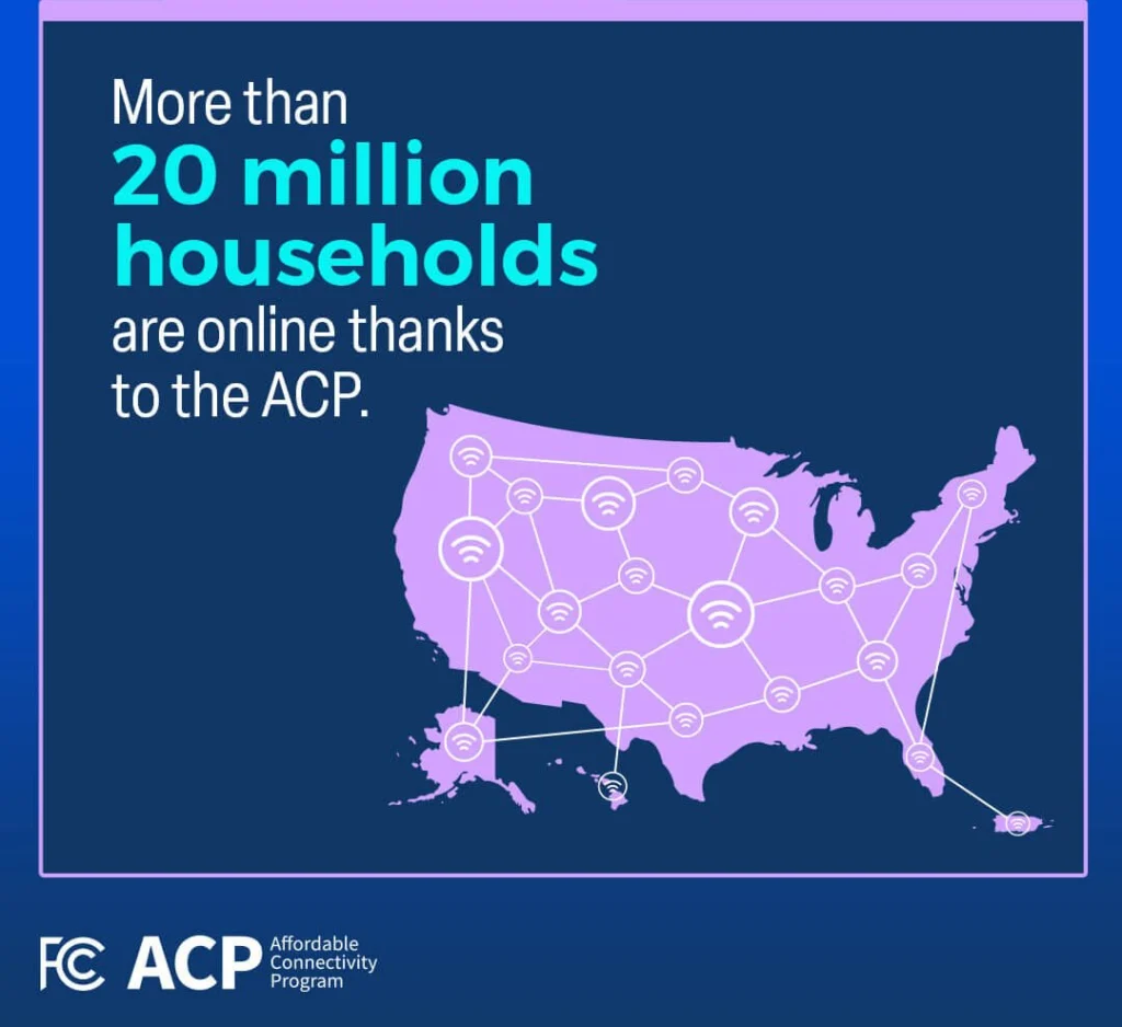 above 20 million households are online to the acp